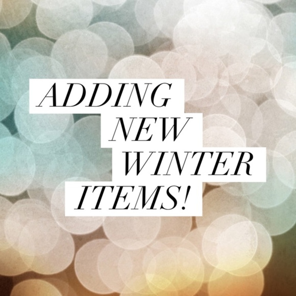 NEW Winter Items Added!!